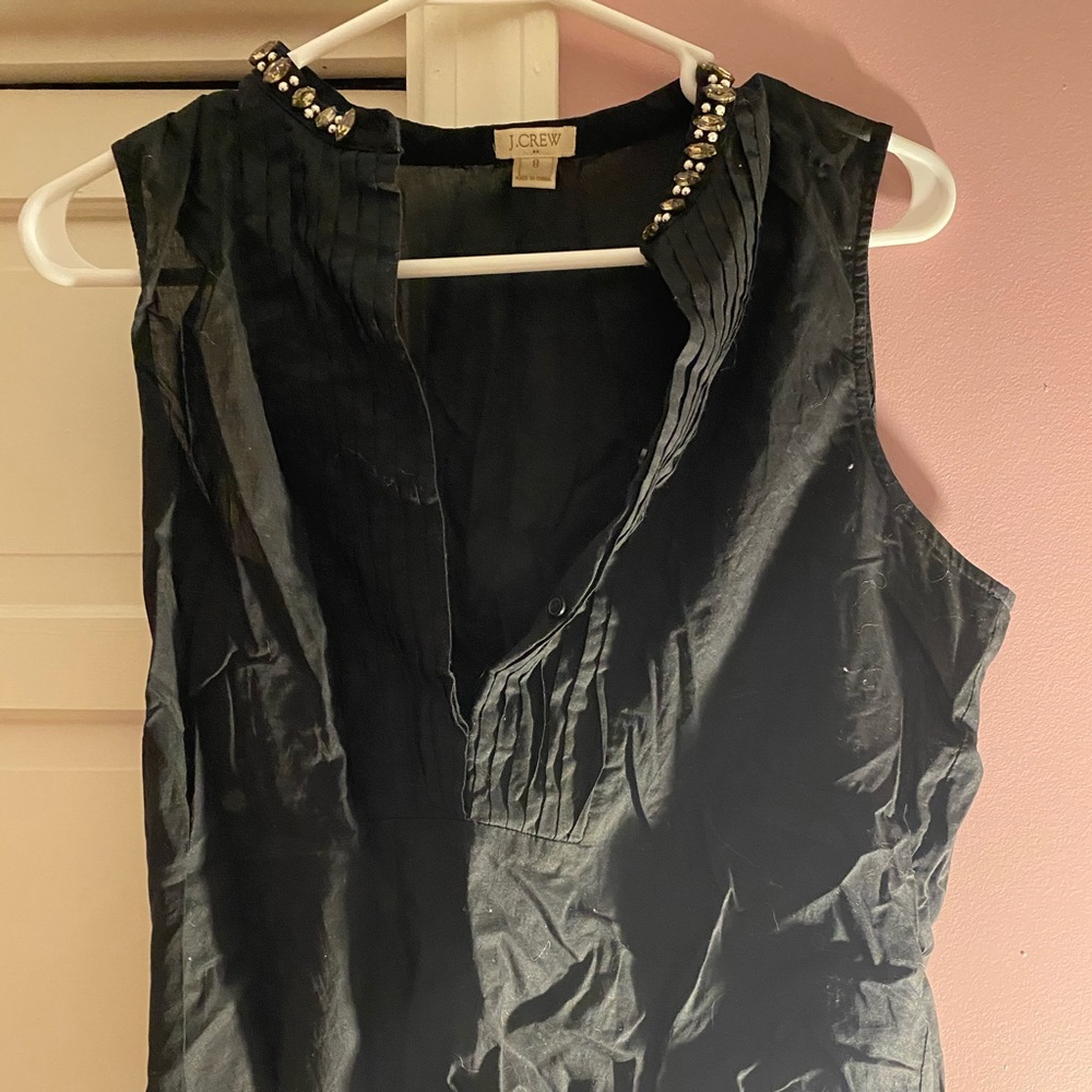 Jcrew beaded sleeveless top